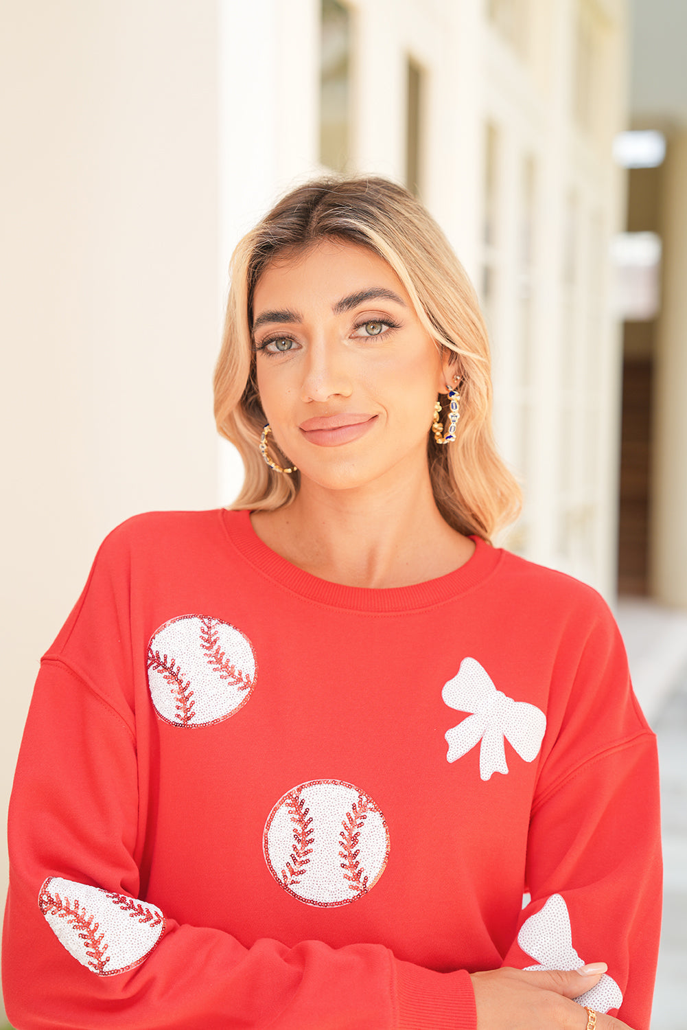 Game Day Football Helmet Jersey Hoop Earrings