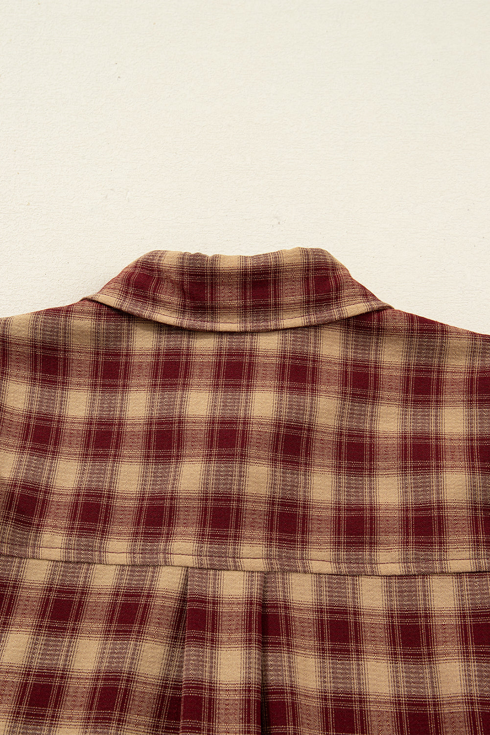 Plaid Print Ruffled Long Sleeve Patchwork Hem Mini Shirt Dress
