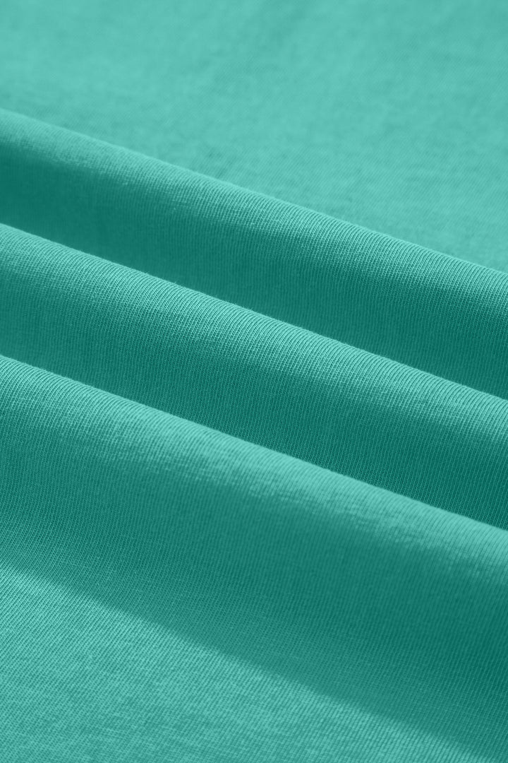 Mint Green Cotton Mineral Wash T Shirt
