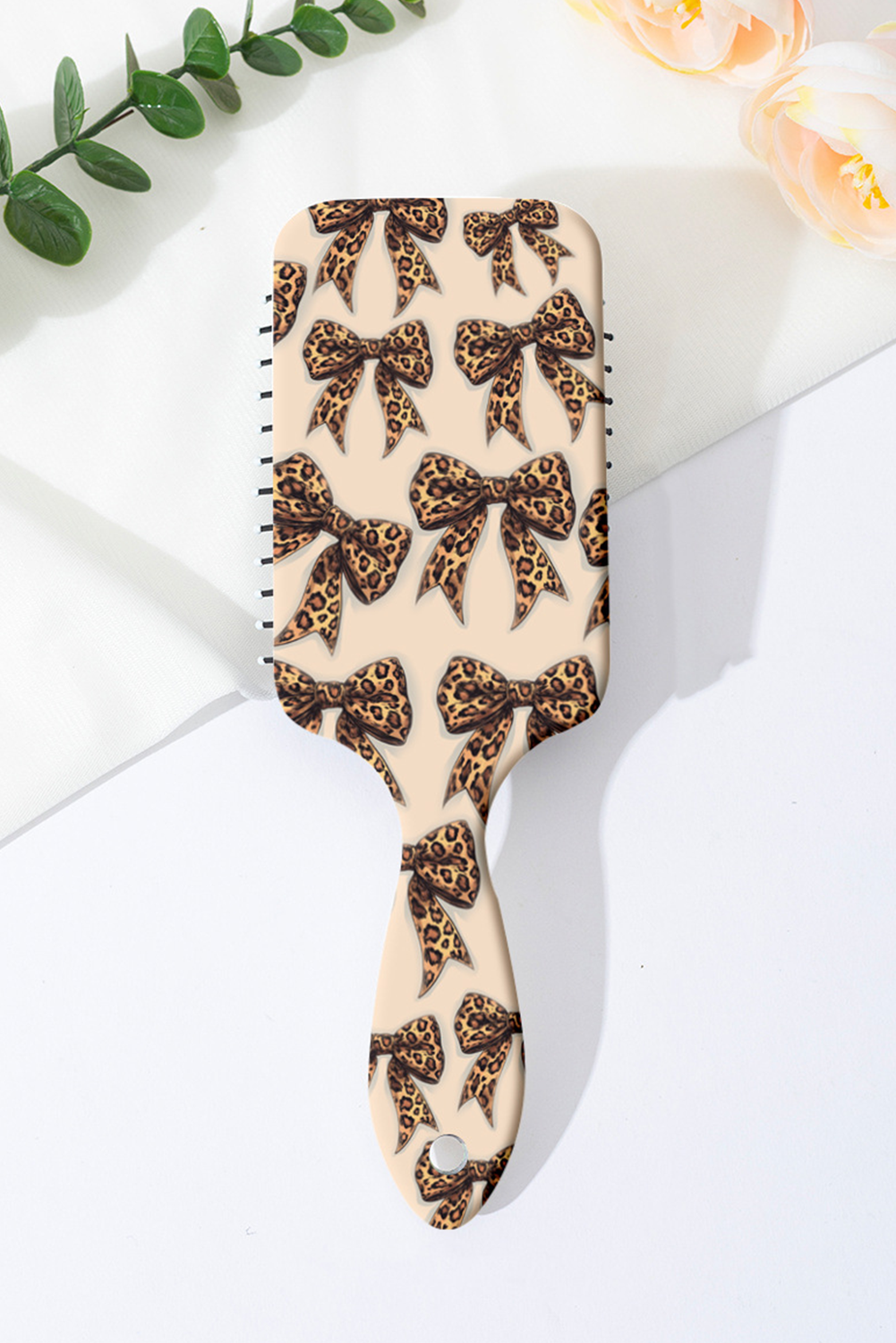 Leopard Bow Print Air Cushion Comb