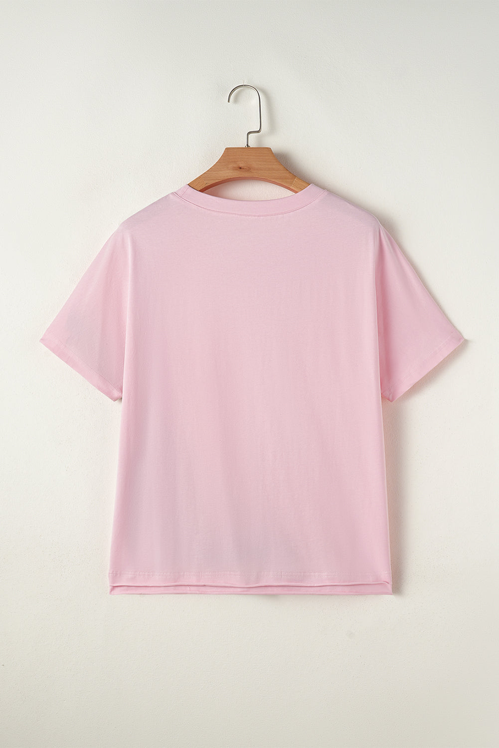 Color Block Patchwork Seamed Crewneck T Shirt