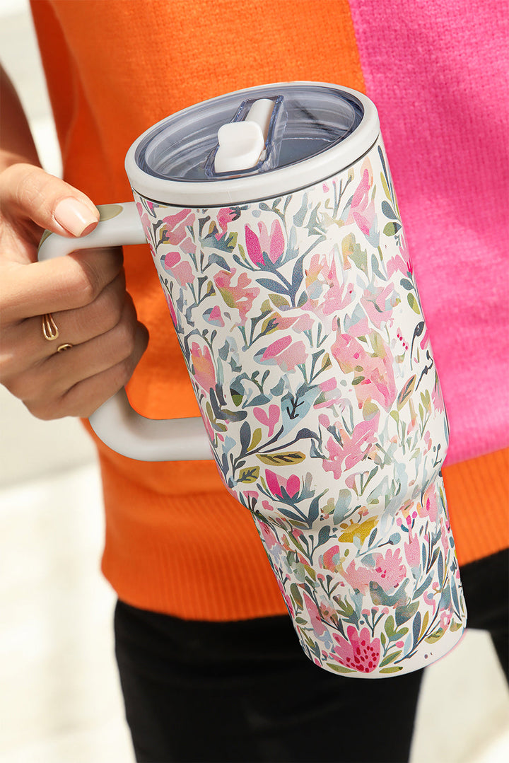He Is Risen Flower Print Stainless Steel Tumbler 40oz