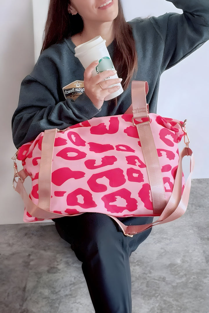 Leopard Print Large Travel Bag