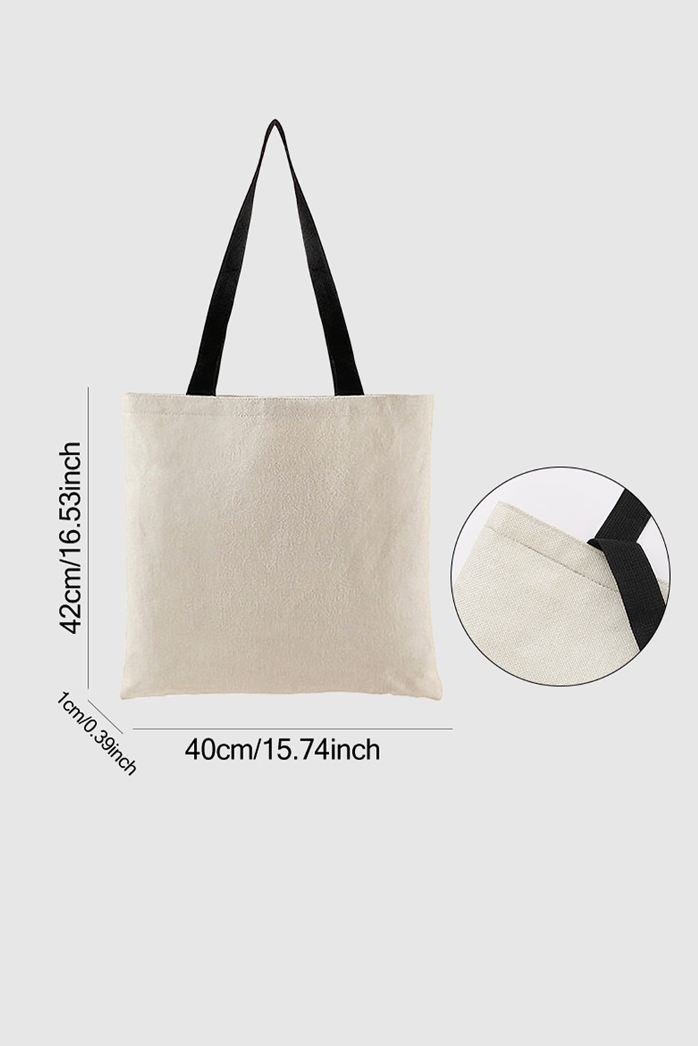 Flower Print Canvas Large Capacity Shoulder Bag