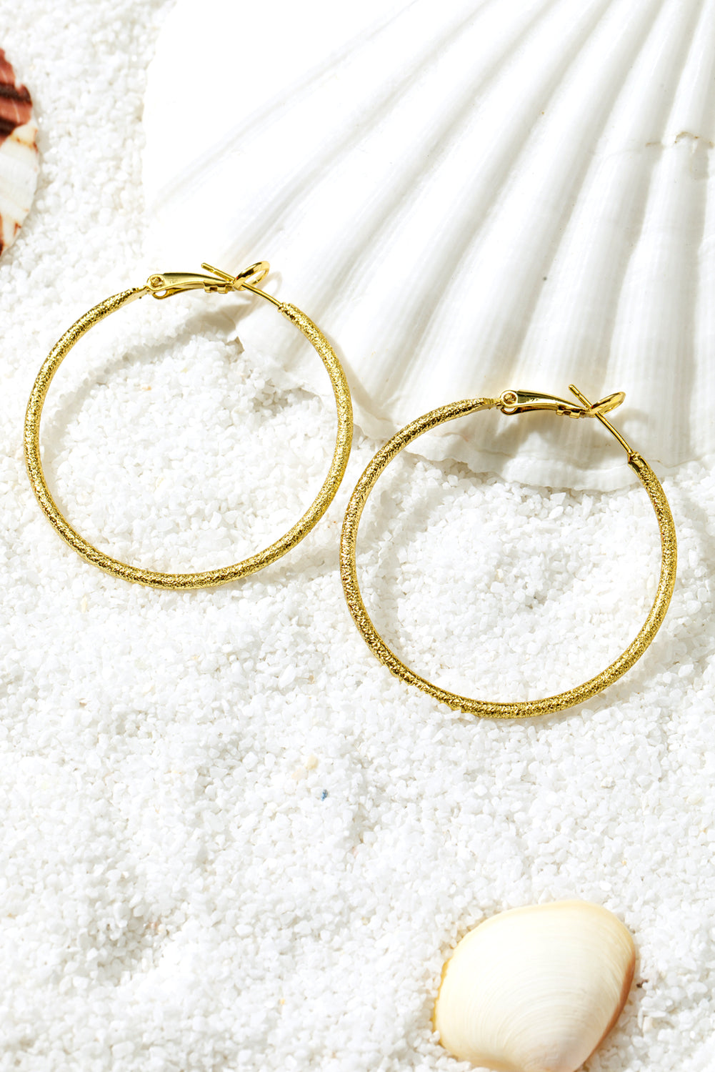 Plated Retro Hoop Earrings