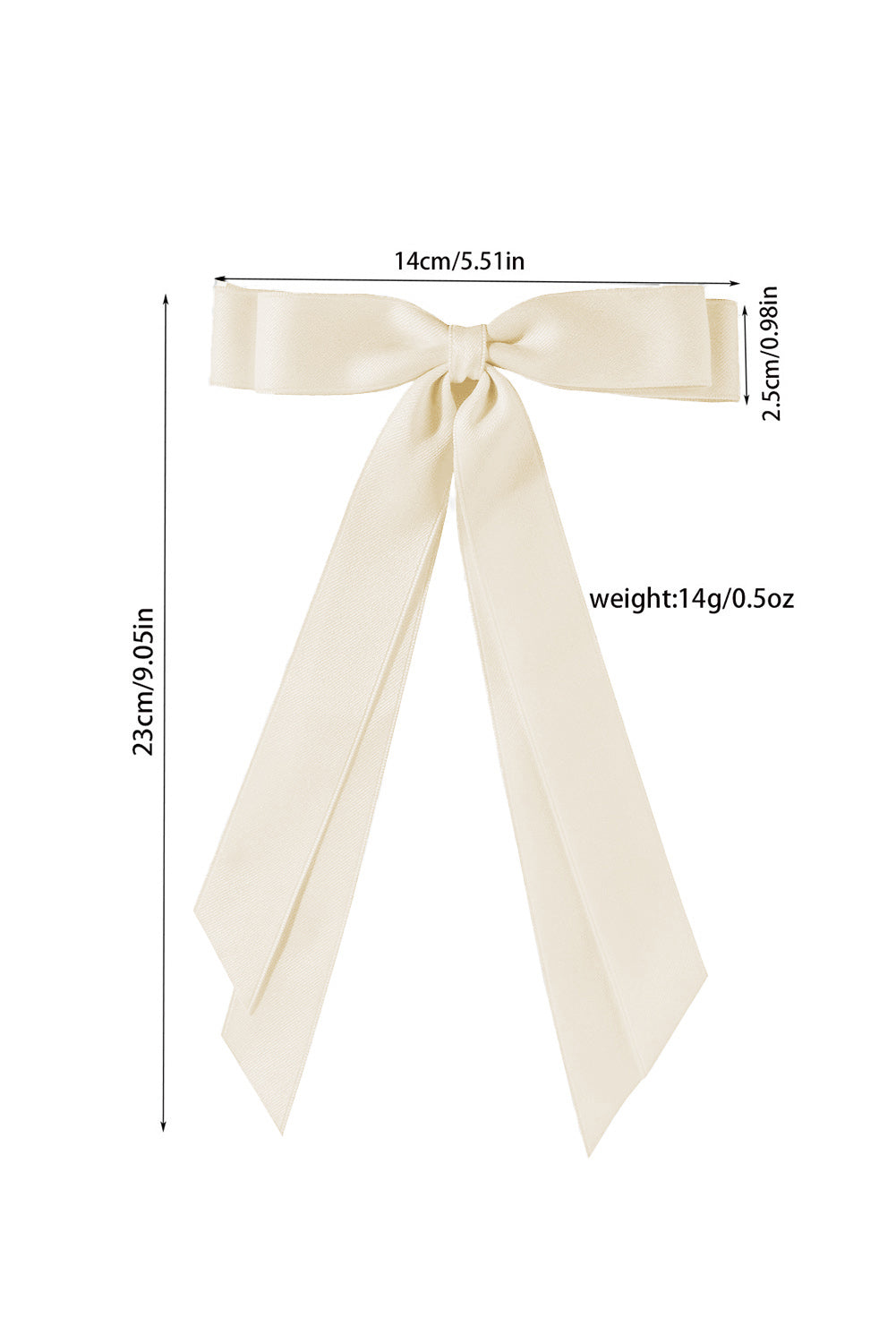 Double Bow Knot Alligator Hair Clip