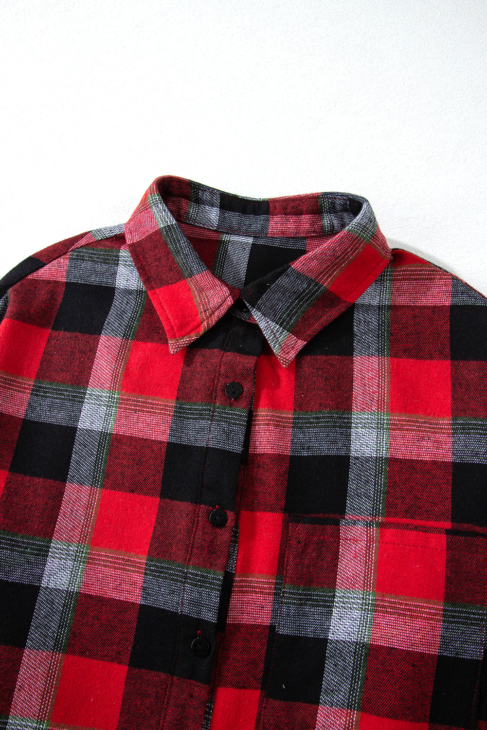 christmas checkered pattern loose shirt and pants lounge set
