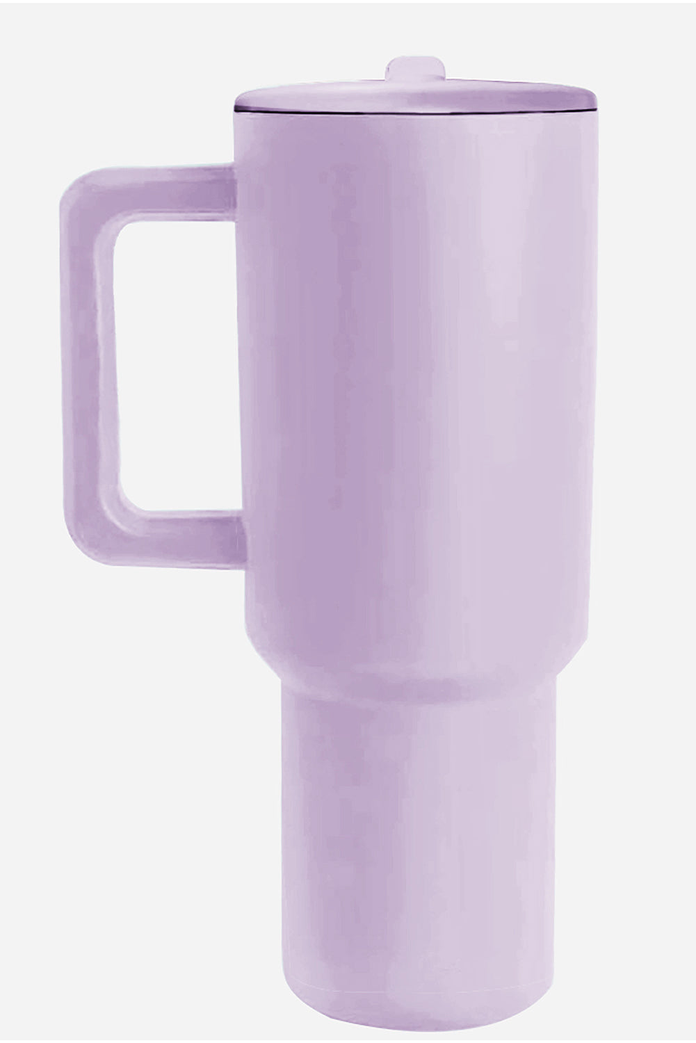 Grande tasse à vide avec poignée en acier inoxydable givré et paille 40 oz