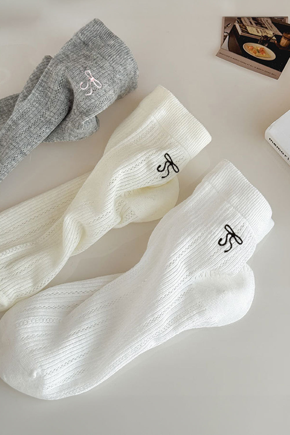 Knöchelsocken mit Schleife