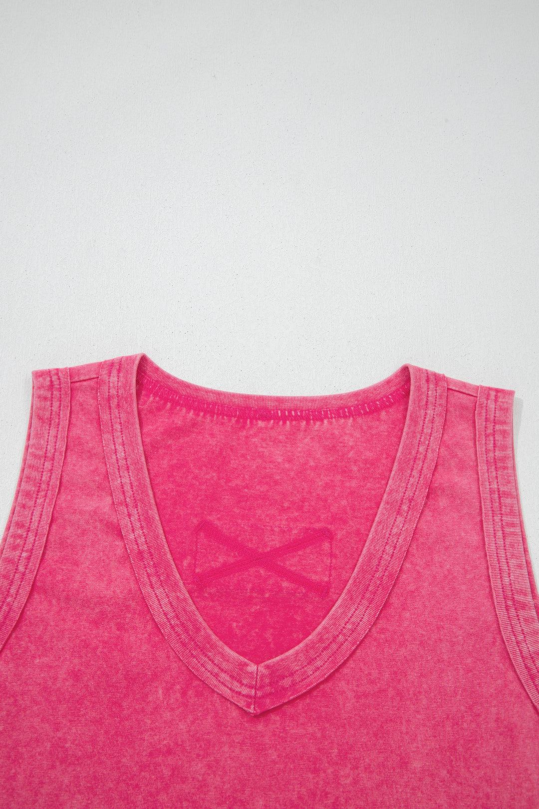 Mineral Wash V Neck Tank Top