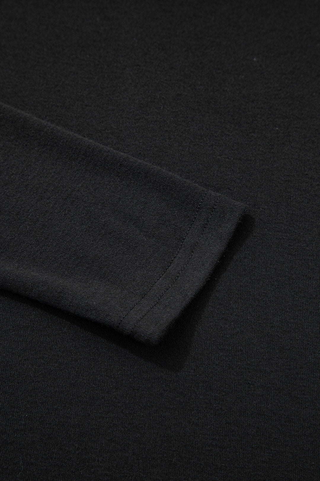 Black High Neck Long Sleeve Top