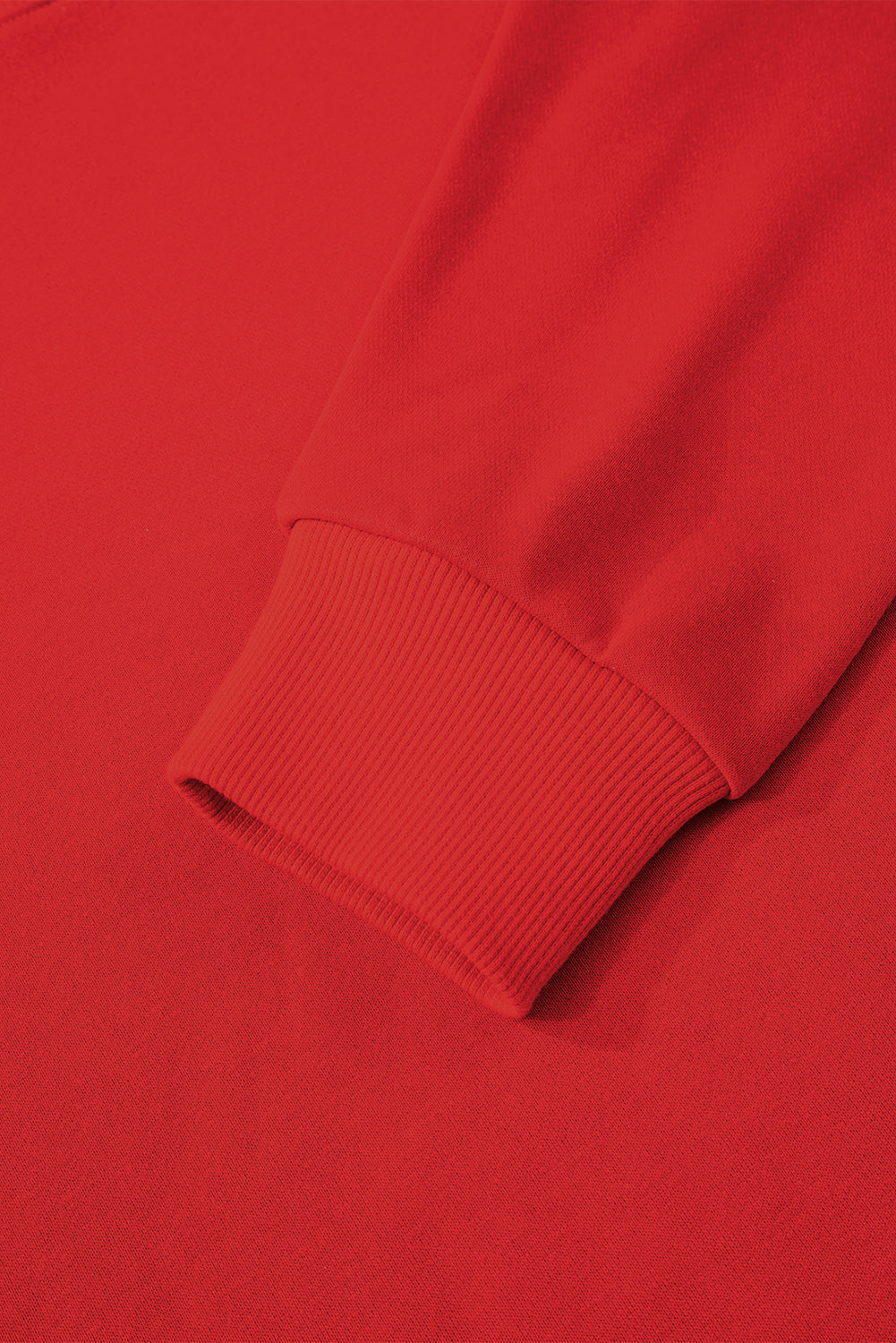 Fiery Red Varsity Striped Detail Drop Shoulder Oversized Sweatshirt
