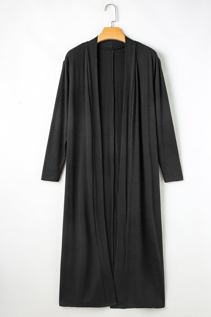 split long cardigan and skinny pants lounge set 1