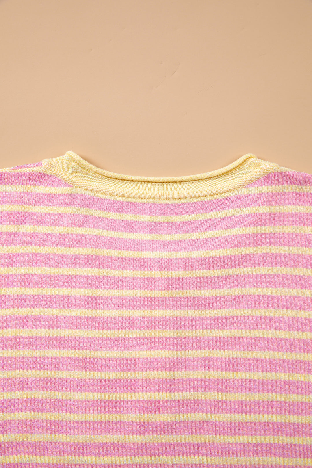 Pink Stripe Striped Colorblock Long Sleeve V Neck Shift Plus Size Sweater