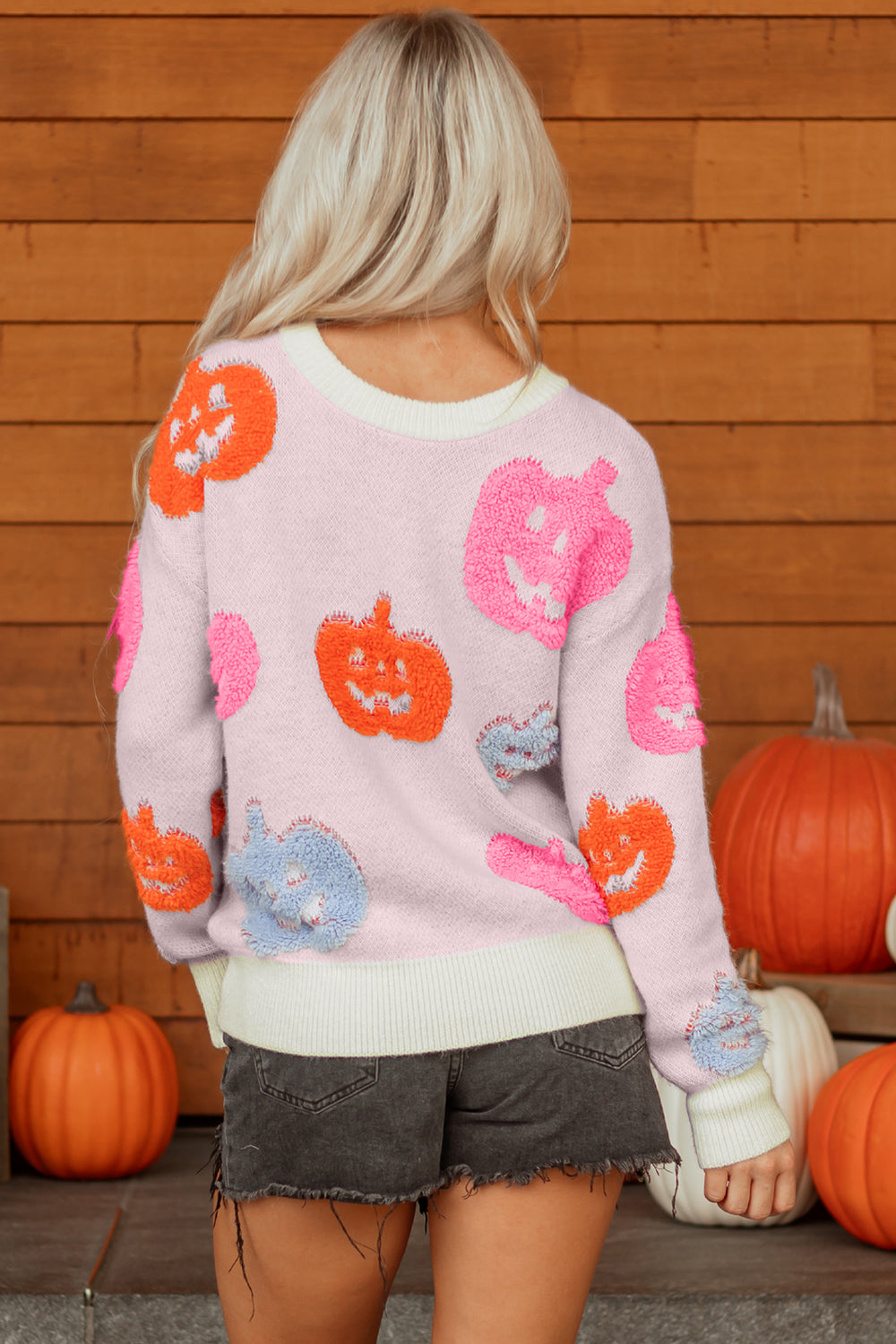Halloween Cute Pumpkin Pattern Sweater