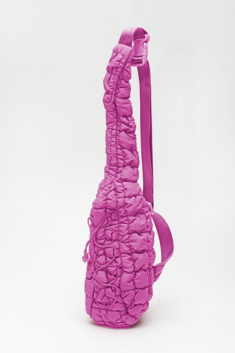 Marshmallow Quilted Drawstring Decor Sling Bag