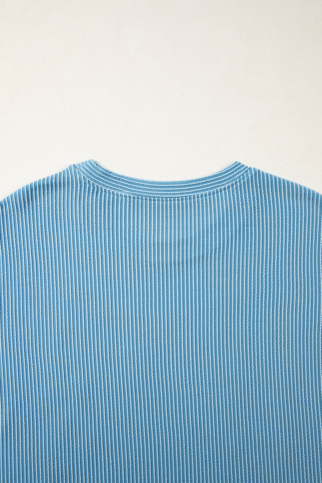 Beau Blue USA Graphic Half Sleeve Loose Ribbed Top