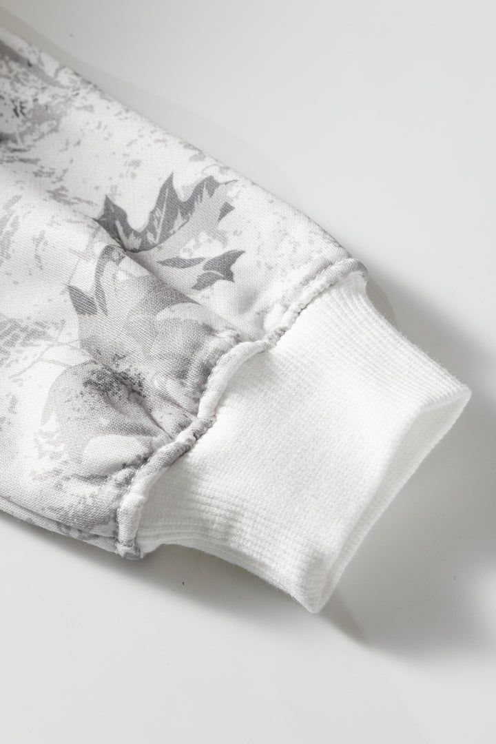 Light Grey Light Woodland Camo Classic Hoodie and Sweatpants Set