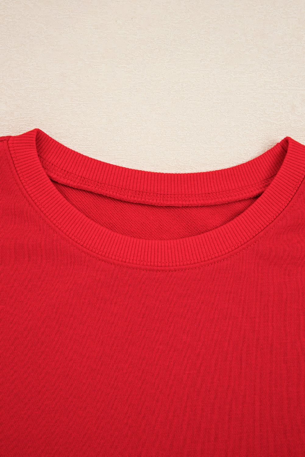 Fiery Red Varsity Stripe Detail Pullover Mini Skort Set