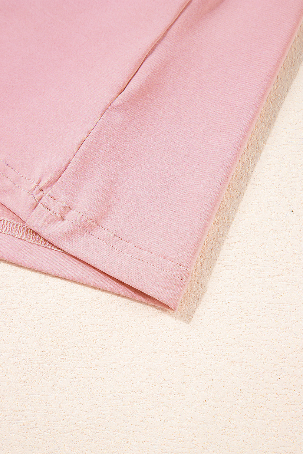 Pink Color Block Trim 2 Tone Contrasted Tank and Pants Set