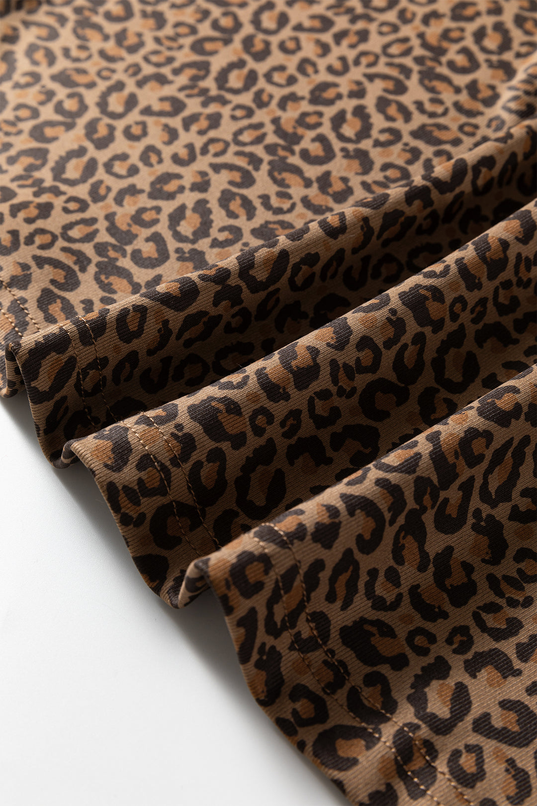 Fierce Leopard Crew Neck T Shirt