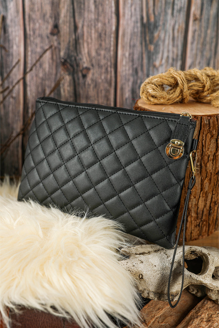 Quilted Leather Wallet Bag