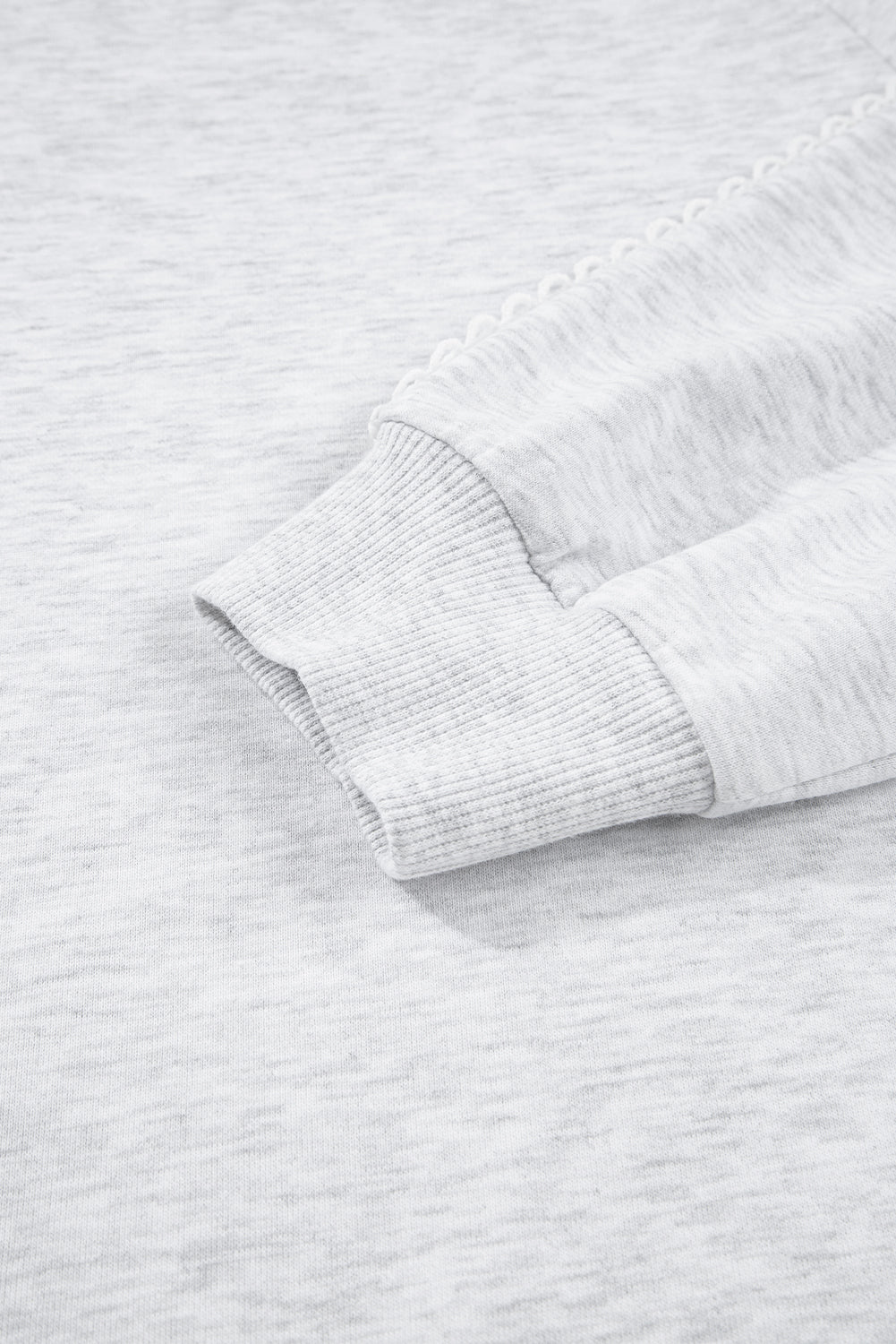 Lace Patchwork Raglan Sleeve Crew Neck Sweatshirt