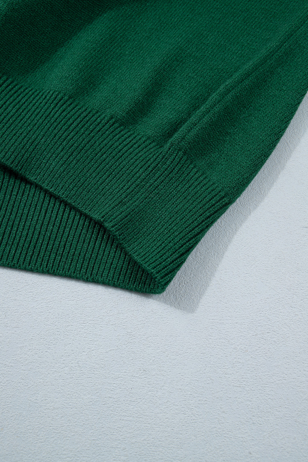 Blackish Green Abstract Dog Embroidery Christmas Fashion Round Neck Sweater