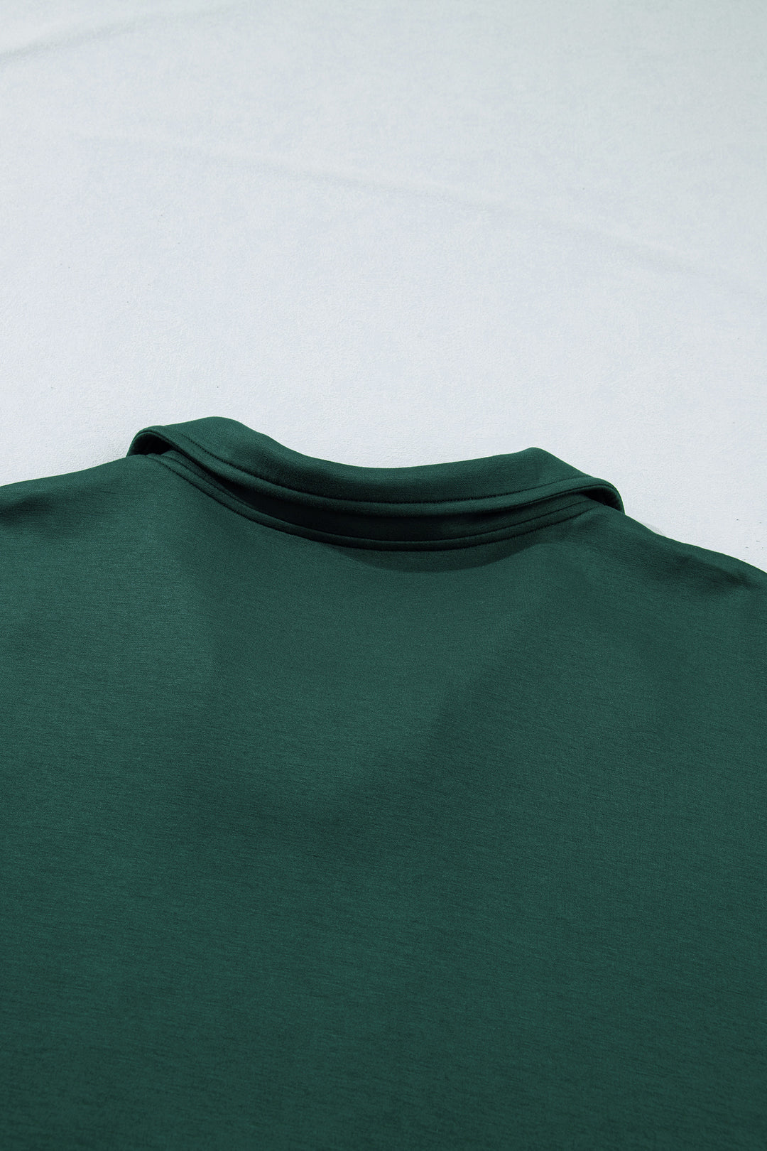 Evergreen Glow Studded Zip up Plus Size T Shirt Dress with Pockets