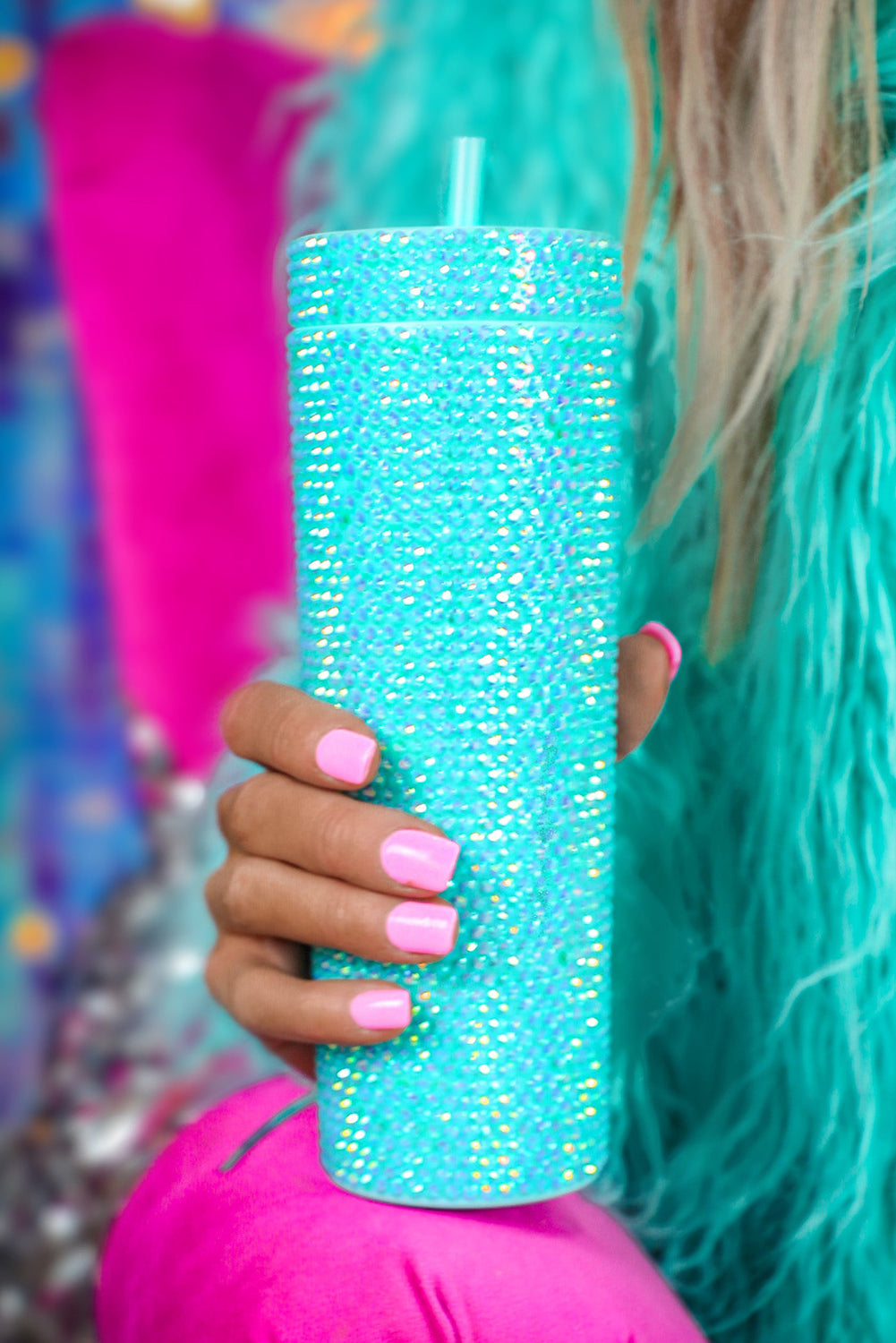 Full Rhinestone Straw Cup 40oz