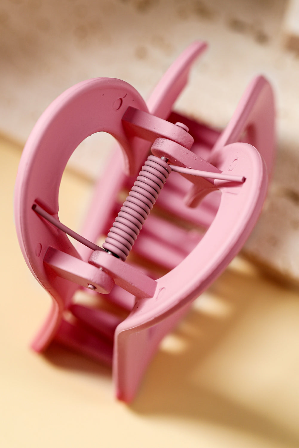 Cutout Heart Shape Frosted Small Hair Clip