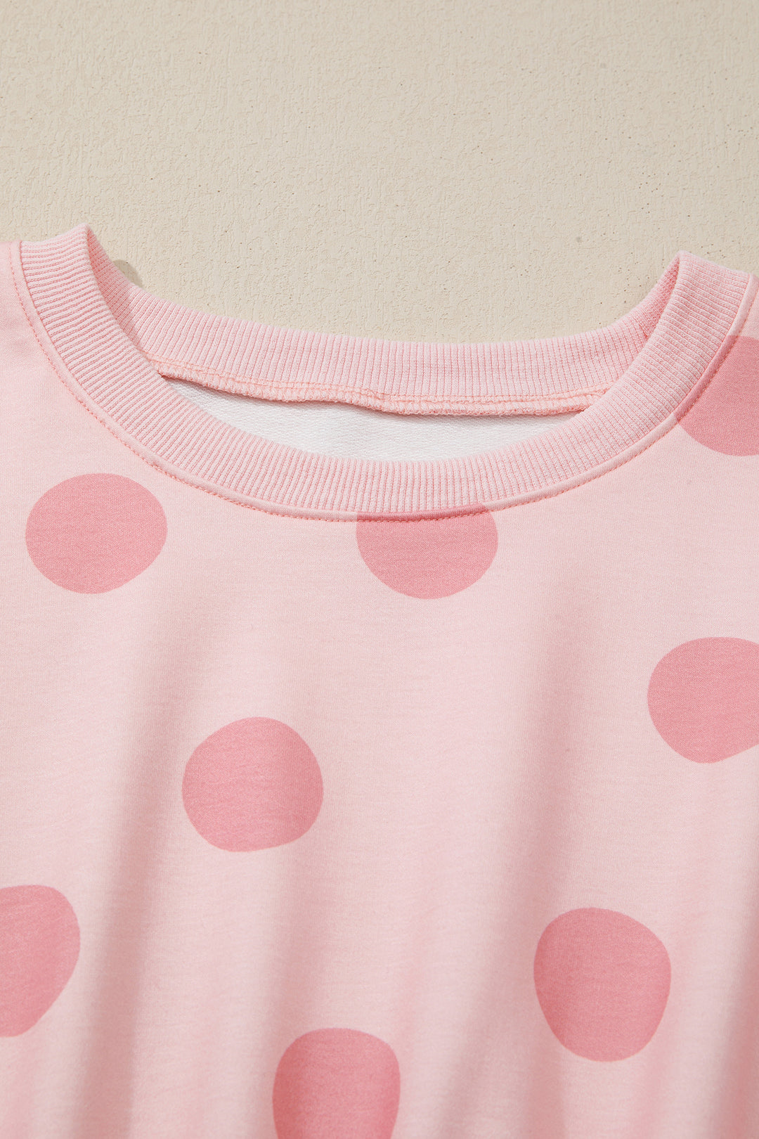 Polka Dot Printed Long Sleeve Flared Mini Dress