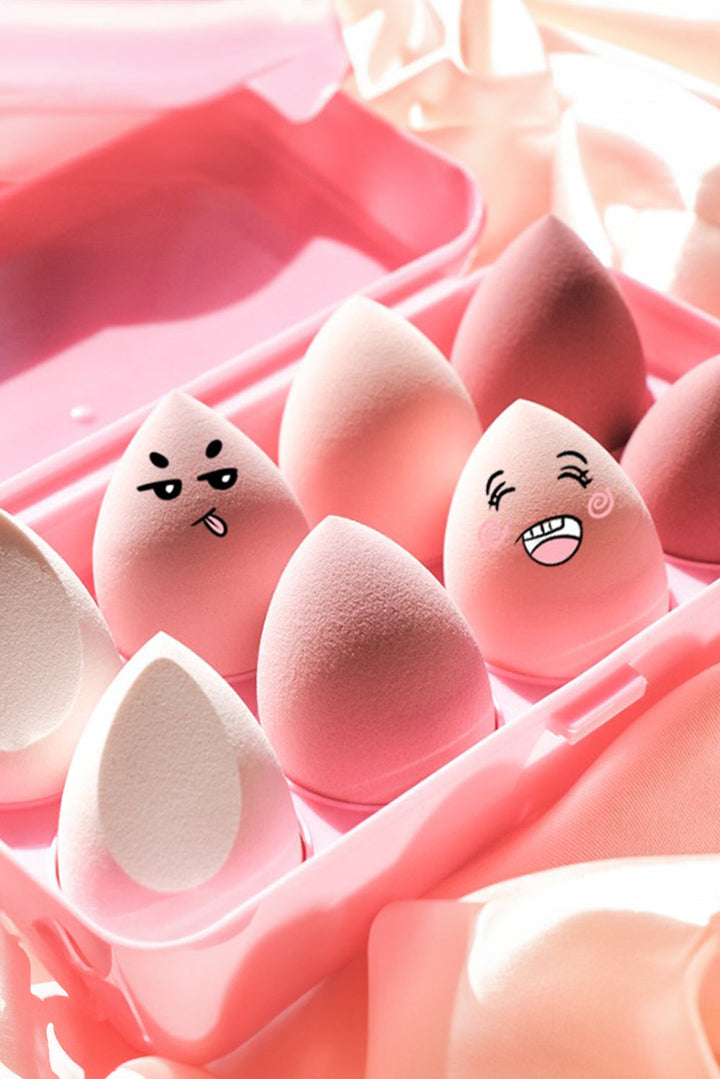 4pcs Water Drop Shape Makeup Sponge