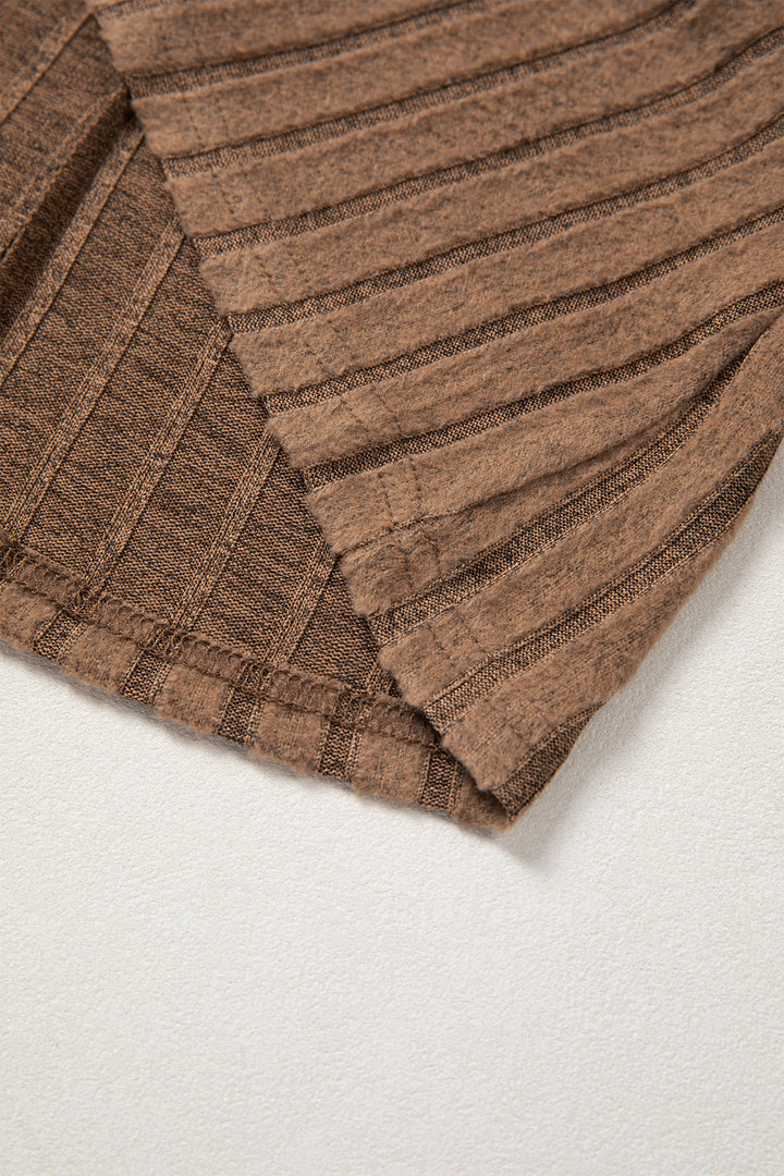 Camel Slim Ribbed Mineral Wash Tank Top