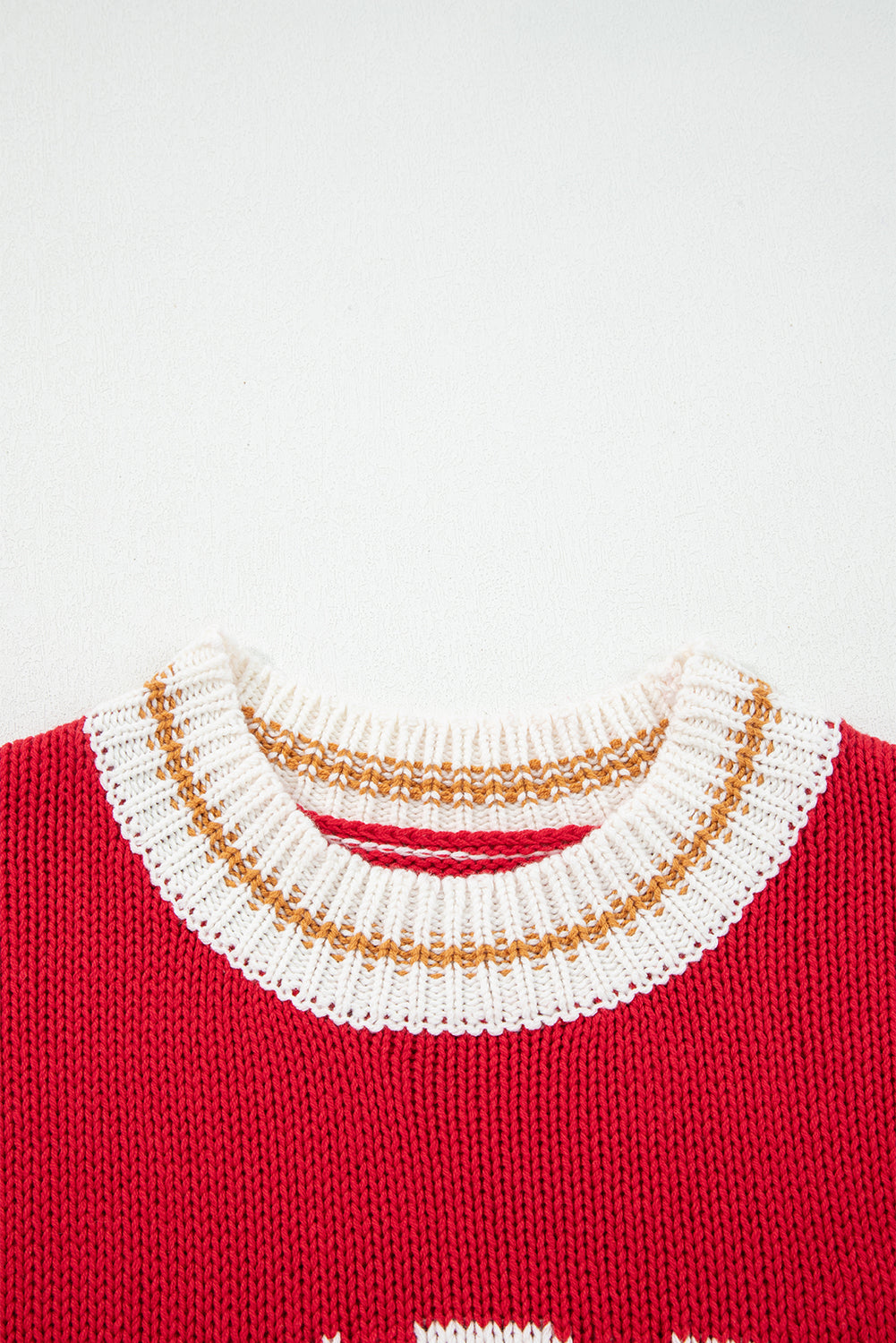 MERRY Color Block Edge Drop Shoulder Cozy Sweater
