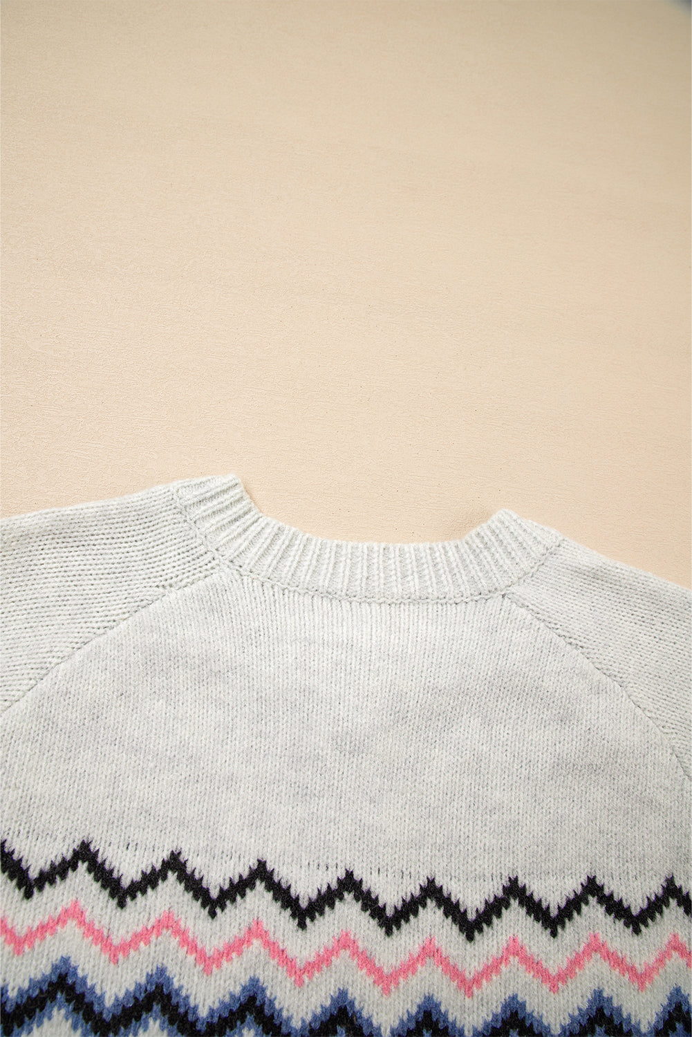 Geometric Button Up Sweater Cardigan