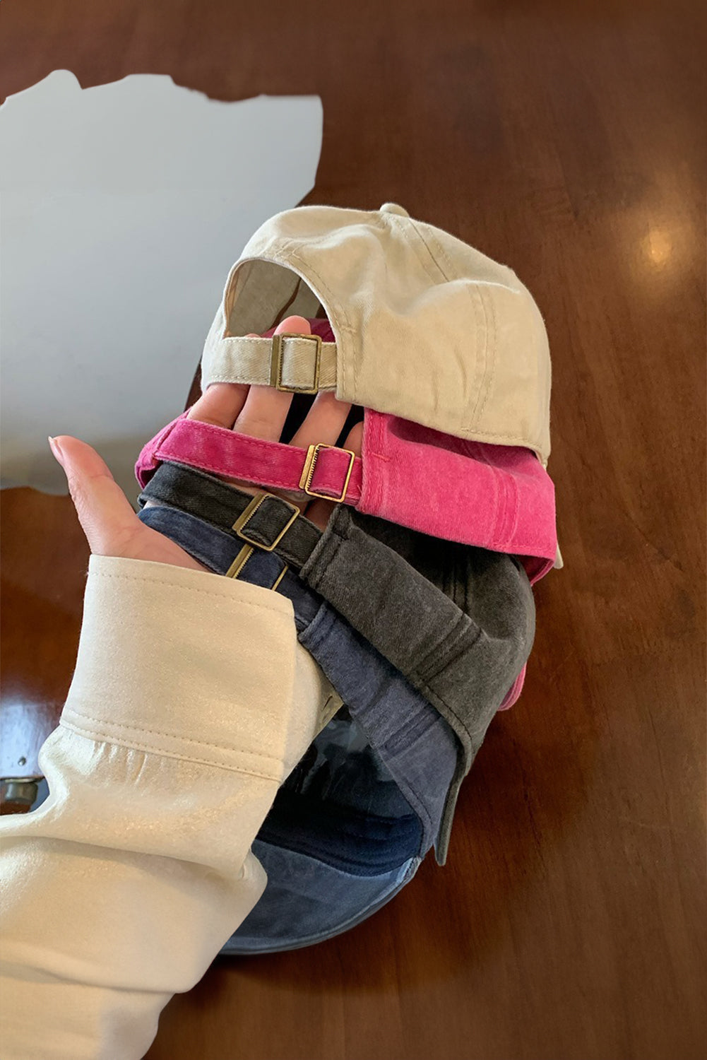 Verstellbare Baseballkappe mit Schleifenknoten und Patchwork-Muster