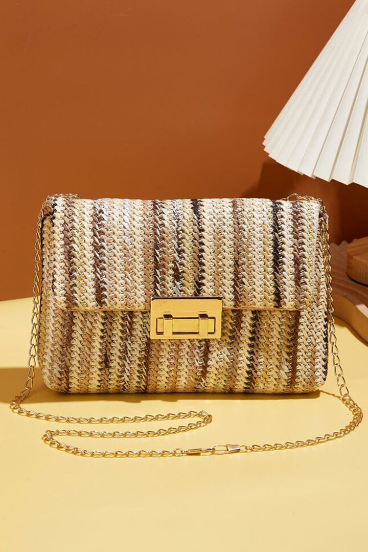 Bohemian Woven Gold Chain Shoulder Bag