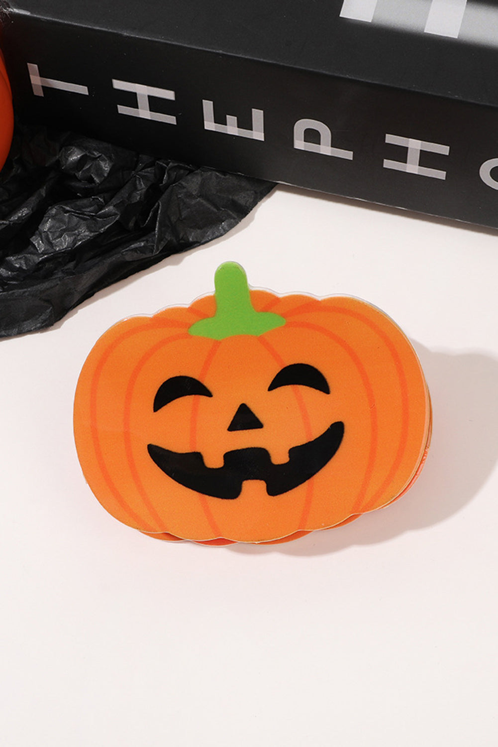 Pince à cheveux en forme de citrouille d'Halloween