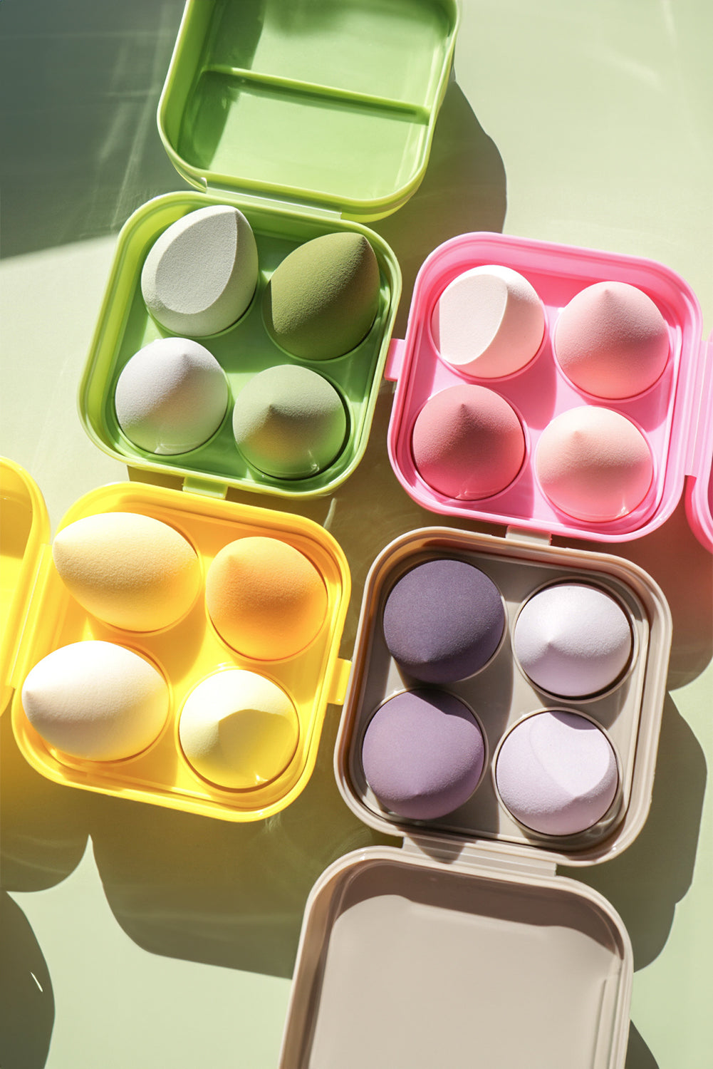 4pcs Water Drop Shape Makeup Sponge