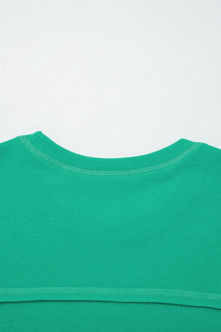Mint Green Drop Shoulder Boxy Tee and Barrel Pants Set