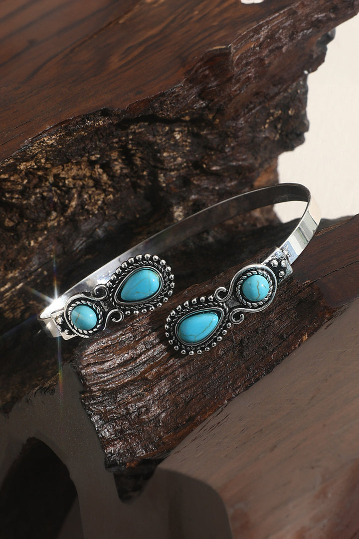 Bracelet en pierre turquoise occidentale