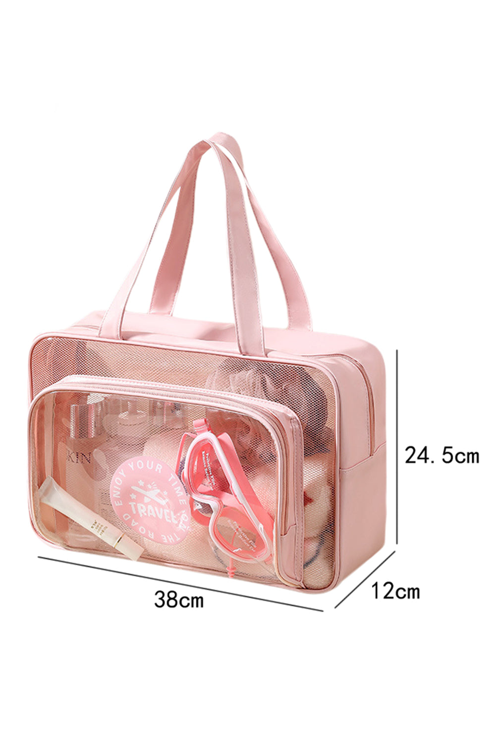 Waterproof Multi Pockets Transparent Travel Makeup Bag