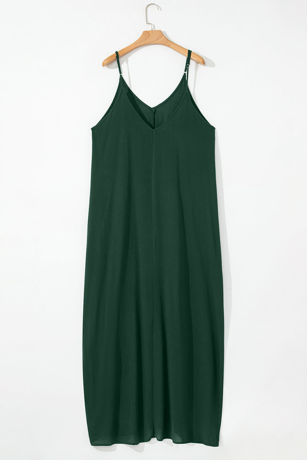 Spaghetti Straps Pocketed Slouchy Maxi Dress