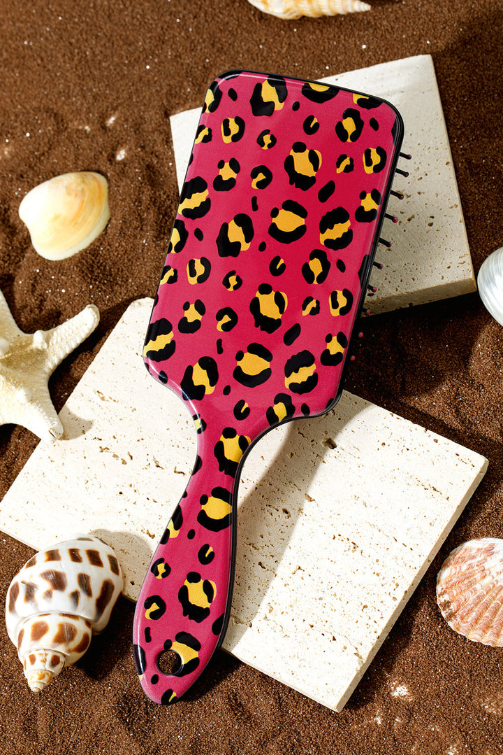 Leopard Print Long Handle Air Cushion Comb