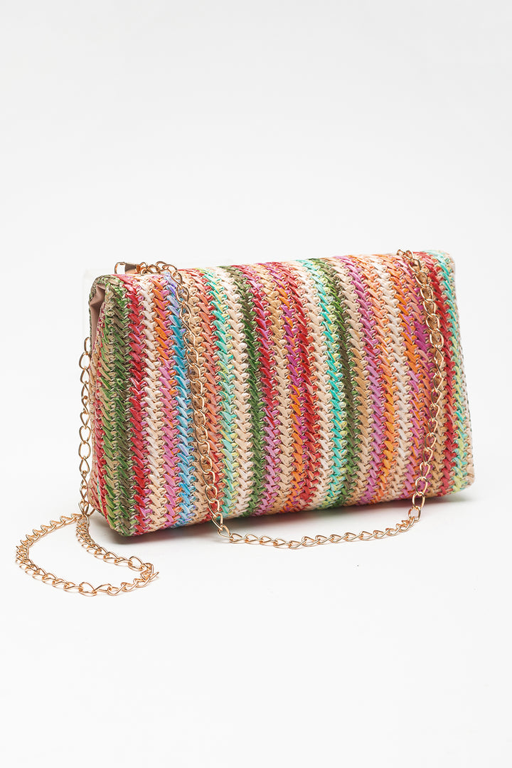 Bohemian Woven Gold Chain Shoulder Bag