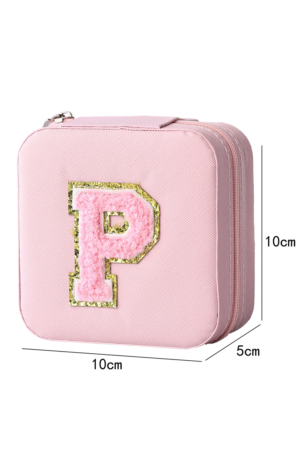 Chenille P Patch Small Jewelry Box