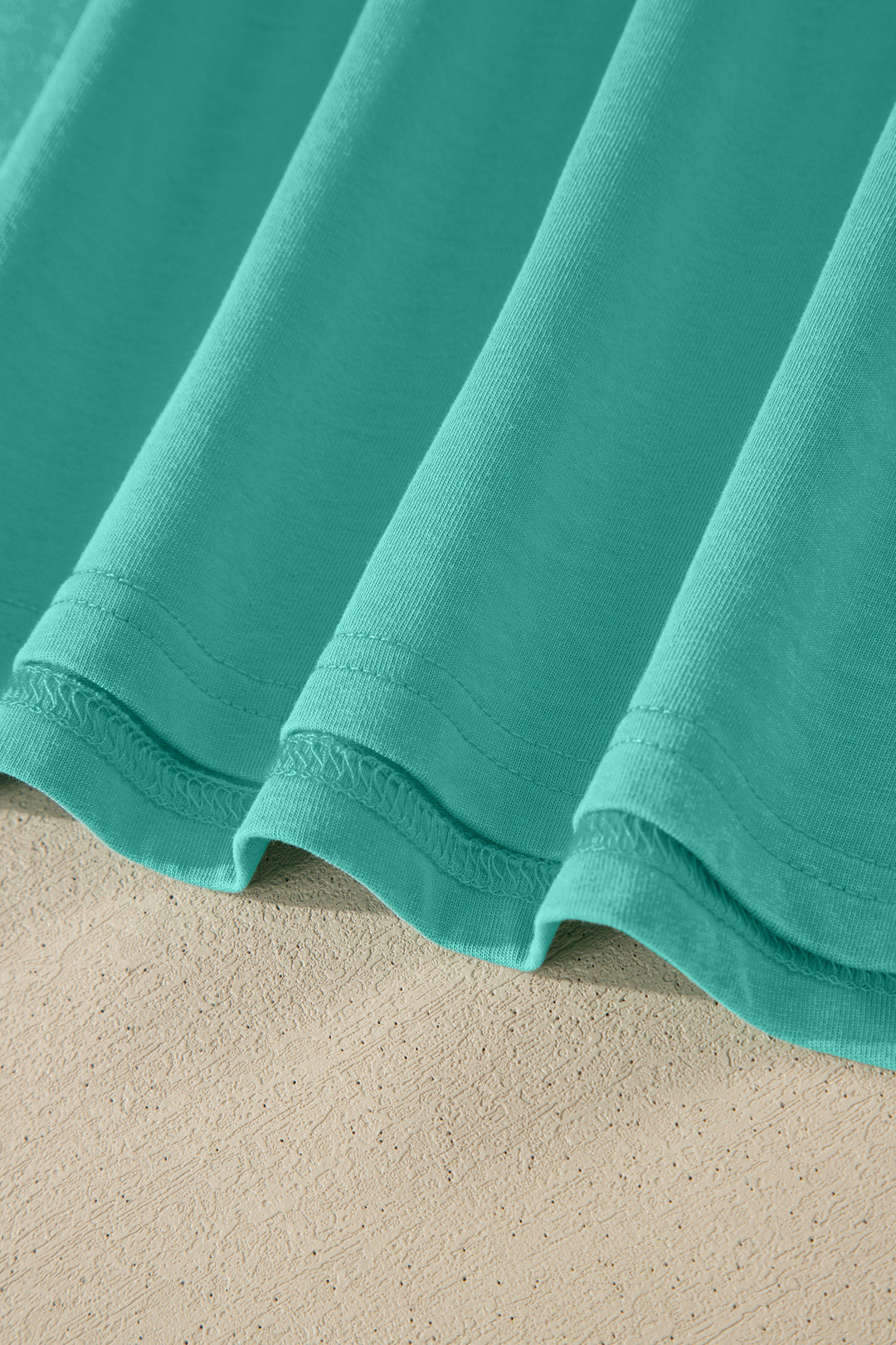 Mint Green Cotton Mineral Wash T Shirt