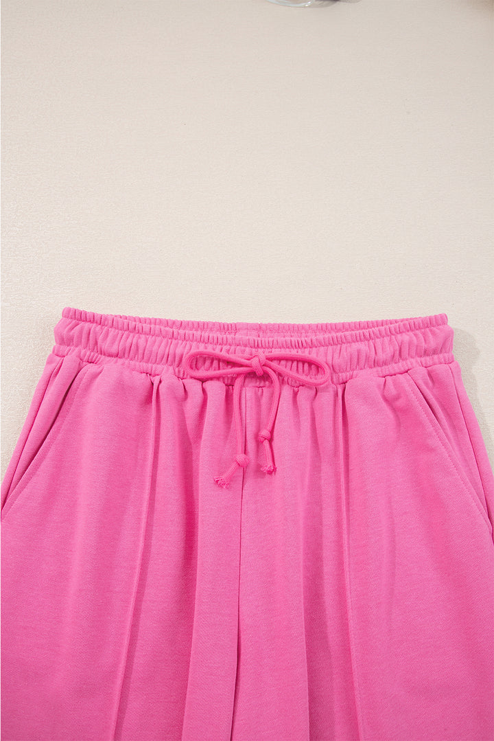 Sachet Pink Collared Pullover and Central Seam Pants Set