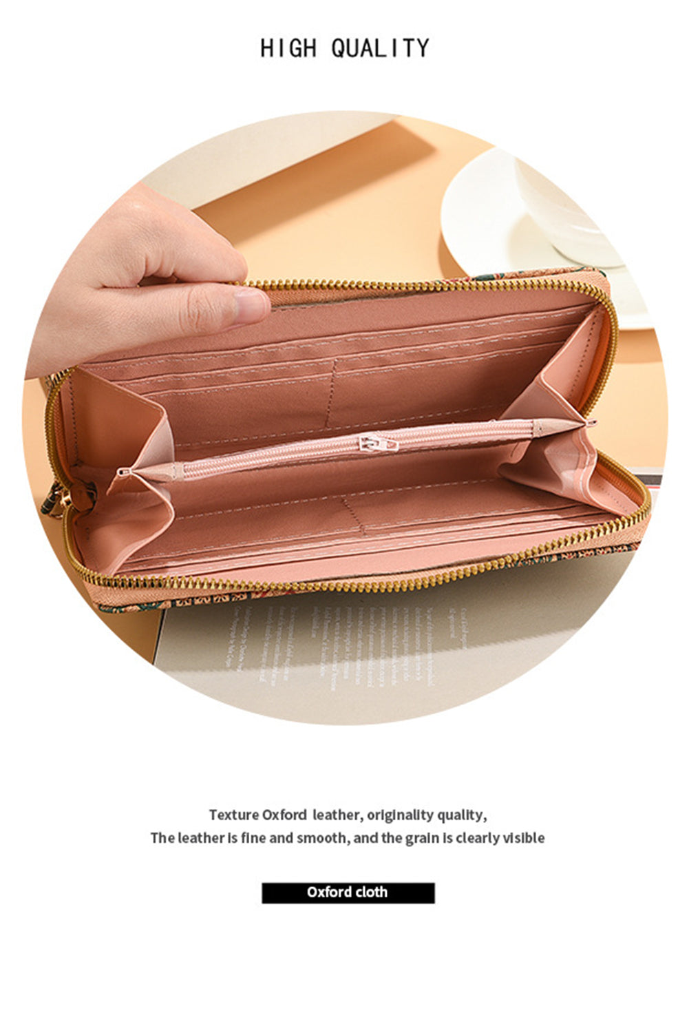 Western Pattern Print Wristlet PU Leather Wallet